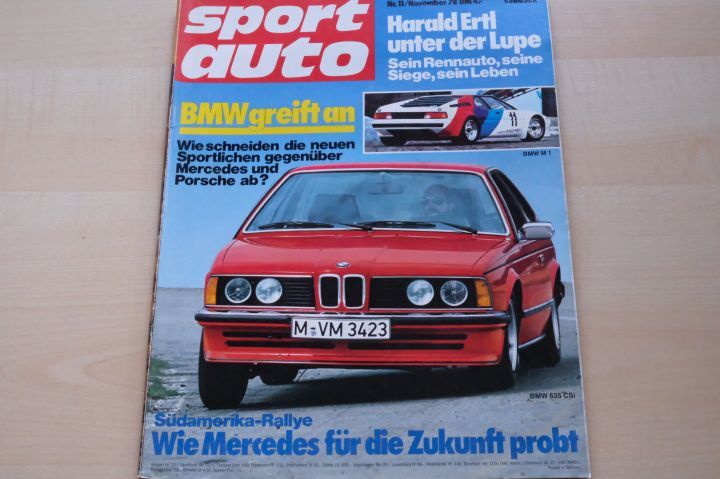 Deckblatt Sport Auto (11/1978)